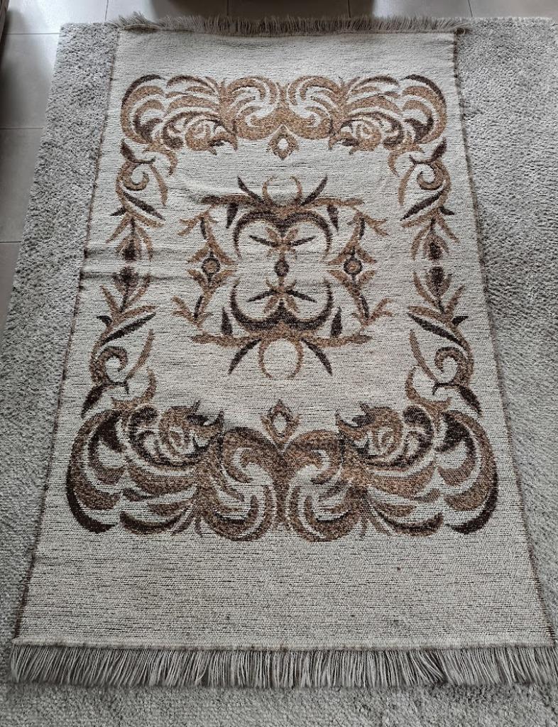 Jaren '70 Geweven bouclé tafelkleed, Ophalen