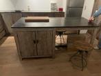 Keuken eiland, Huis en Inrichting, Keuken | Complete keukens, Ophalen, Bruin, Overige typen, Zo goed als nieuw