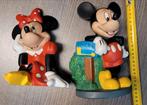 Twee kunststof Disney spaarpotjes +- 20 cm, Mickey Mouse, Enlèvement ou Envoi