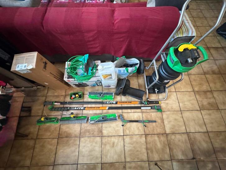 Kit nettoyage panneaux solaires professionnel, Doe-het-zelf en Bouw, Zonnepanelen en Toebehoren, Zo goed als nieuw, Ophalen