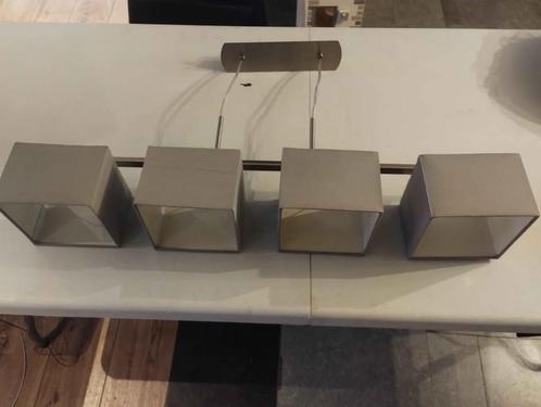 Moderne hanglamp, Huis en Inrichting, Lampen | Hanglampen, Zo goed als nieuw, 75 cm of meer, Kunststof, Ophalen