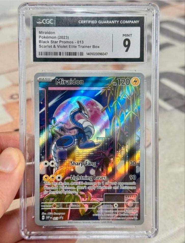 Miraidon Pokémon 2023 Black Star Promo 13 Scarlet Violet ETB, Hobby & Loisirs créatifs, Jeux de cartes à collectionner | Pokémon