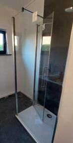 douchescherm met deur 80x100, Ophalen of Verzenden, Nieuw, Chroom, Douche
