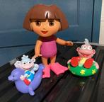 Dora pop met zwemvliezen,en haar 2 vriendjes., Kinderen en Baby's, Ophalen of Verzenden, Zo goed als nieuw, Overige typen