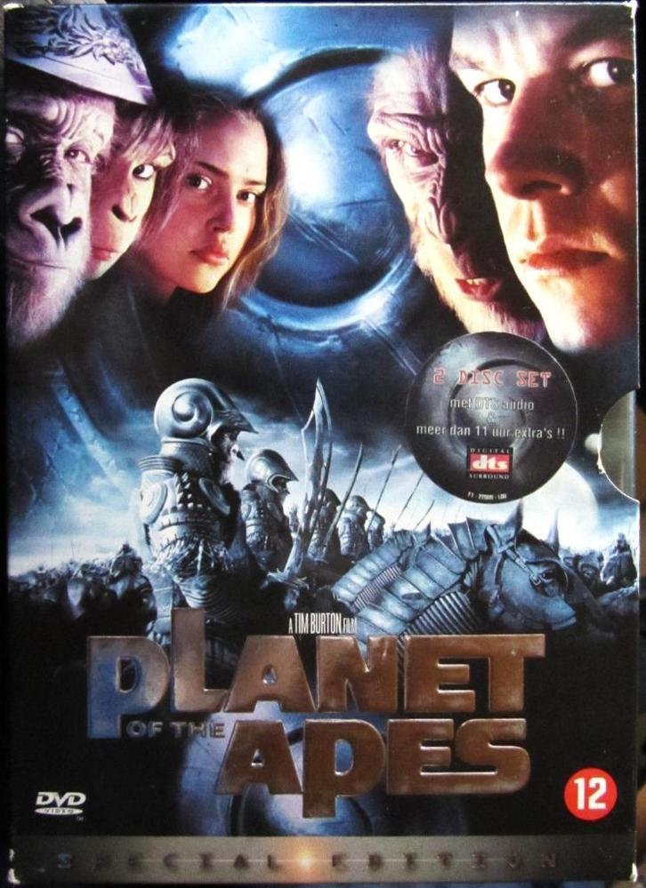 DUBBELE DVD ACTIE - PLANET OF THE PLANET OF THE APES, Cd's en Dvd's, Dvd's | Actie, Zo goed als nieuw, Actiethriller, Alle leeftijden