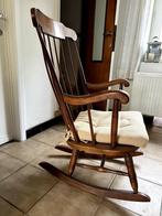 Chaise à bascule, Huis en Inrichting, Stoelen, En bois massif, Bruin, Zo goed als nieuw, Eén