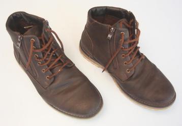 Piure Herenschoenen / Maat 44 / Leder / Donkerbruin beschikbaar voor biedingen