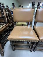 Stoelen eik, Huis en Inrichting, Ophalen, Gebruikt, Bruin, Hout