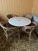 Tafel en 4 stoelen., Ophalen, Gebruikt