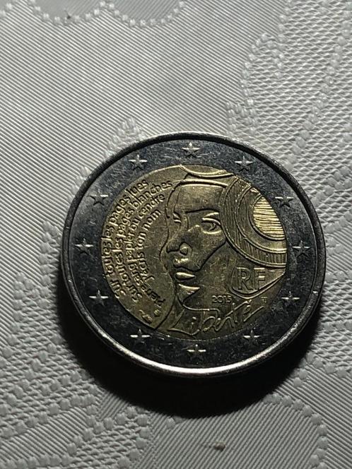 Gebruikte Franse herdenkingsmunt van 2 euro 2015 in goede st, Postzegels en Munten, Munten | Europa | Euromunten, Losse munt, 2 euro