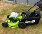 Accu Grasmaaier Greenworks 60v +2 accu, Tuin en Terras, Cirkelmaaier, Opvangzak, Accu-grasmaaier, Nieuw