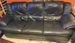 Lederen Salon - 3-zit + 2x 1-zit, Ophalen, Gebruikt, Leer