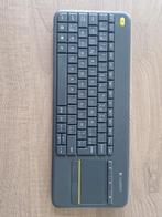 Logitech Keyboard Draadloos Toetsenbord k400 plus, Comme neuf, Enlèvement ou Envoi, Sans fil