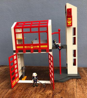 Playmobil brandweerkazerne met sirene