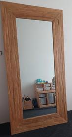 Woods miroir en teck recyclé 100x200, Maison & Meubles, Accessoires pour la Maison | Miroirs, Comme neuf, Enlèvement