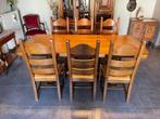 Eetplaats tafel kast stoelen, Antiquités & Art, Antiquités | Meubles | Tables, Enlèvement
