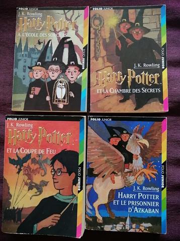 4 tomes HARRY POTTER - Folio junior beschikbaar voor biedingen