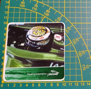 Sticker F1 Jaguar Racing Eddie Irvine 2000 helm, Enlèvement ou Envoi