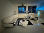 Salon zetel, hoek zit+enkele zit+dressoir+vitrine kast., Huis en Inrichting, Ophalen, Kunststof, Gebruikt, Lounge