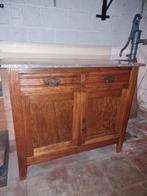 Houten commode kast met marmeren blad, Antiek en Kunst, Ophalen