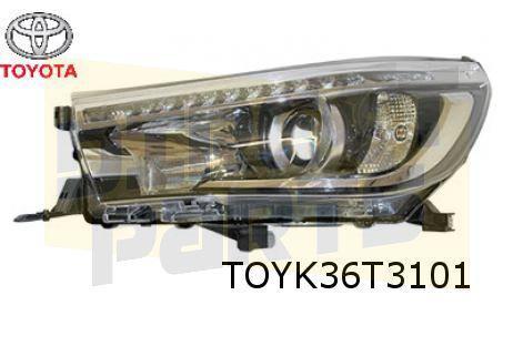 Toyota Hi-Lux Koplamp Links (met LED dagrijlicht) Origineel!, Auto-onderdelen, Verlichting, Toyota, Nieuw, Verzenden