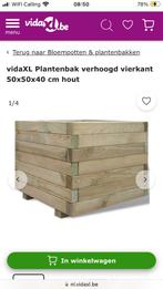 3 houten Bloembakken Nieuw, Tuin en Terras, Ophalen, Nieuw