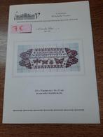 Originele patronen " Isabelle Haccourt Vautier ", Hobby en Vrije tijd, Ophalen of Verzenden, Nieuw, Handborduren, Patroon