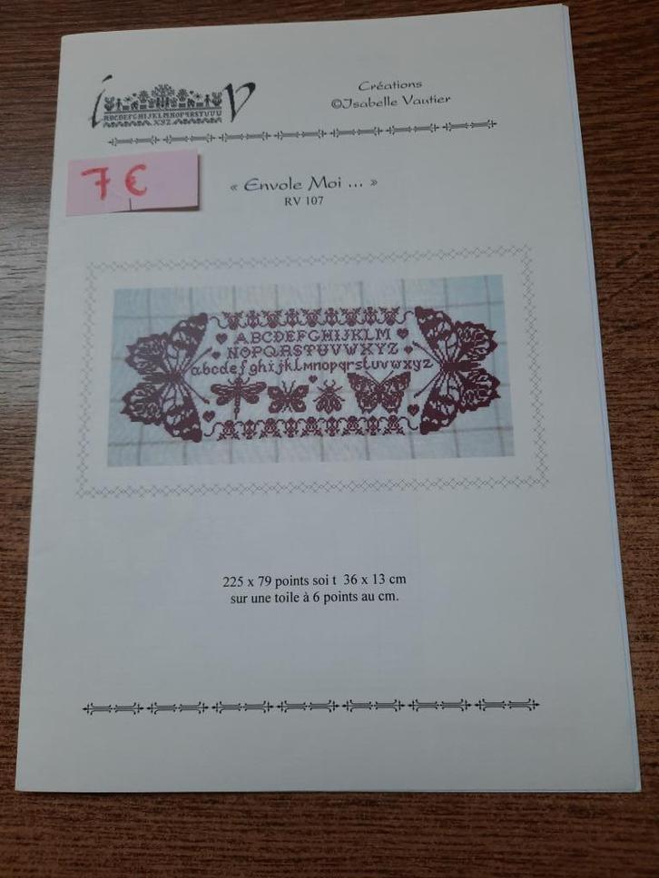 Originele patronen " Isabelle Haccourt Vautier ", Hobby en Vrije tijd, Borduren en Borduurmachines, Nieuw, Patroon, Handborduren