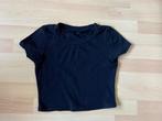 Zwarte Crop t-shirt xS, Kleding | Dames, T-shirts, Maat 34 (XS) of kleiner, Shein, Ophalen of Verzenden, Zo goed als nieuw
