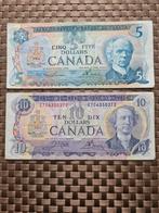5 , 10 dollars Kanada set 1971,1979 jaar, Postzegels en Munten, Bankbiljetten | Amerika, Ophalen of Verzenden, Noord-Amerika, Setje