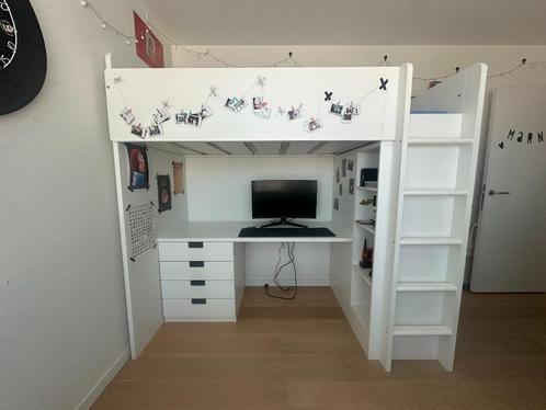 Hoogslaper SMASTAD IKEA, Kinderen en Baby's, Kinderkamer | Stapelbedden en Hoogslapers, Zo goed als nieuw, Hoogslaper, Ophalen
