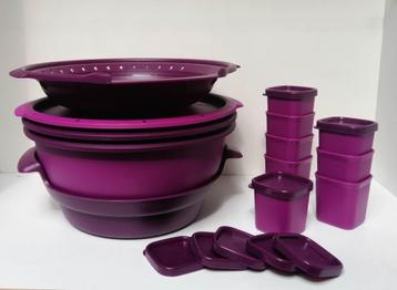 Tupperware™ « 101 Micro Gourmet + Insert + Ramequins » mauve, Envoi, Neuf, Violet, Récipient ou Bol