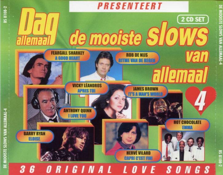 De Mooiste Slows Van Allemaal - 4  2cd, CD & DVD, CD | Compilations, Utilisé, Pop, Enlèvement ou Envoi