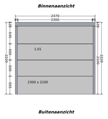 Sectionale garagepoort  beschikbaar voor biedingen