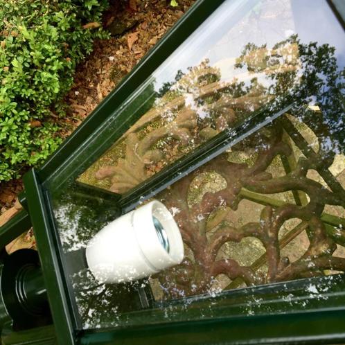 Lampen vijversysteem buitenlamp tuin nostalgie-lamp buitenve, Tuin en Terras, Buitenverlichting, Nieuw, Wandlamp, Aluminium, Led