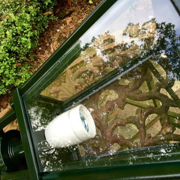 Lampen vijversysteem buitenlamp tuin nostalgie-lamp buitenve, Tuin en Terras, Buitenverlichting, Nieuw, Wandlamp, Aluminium, Led