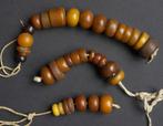 35 Perles anciennes d’ambre africain - résine phénolique, Enlèvement ou Envoi