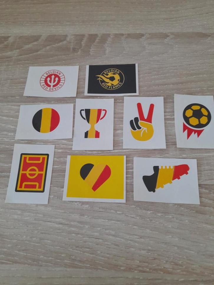 Stickers van de rode duivels boek geweest, Verzamelen, Sportartikelen en Voetbal, Zo goed als nieuw, Poster, Plaatje of Sticker