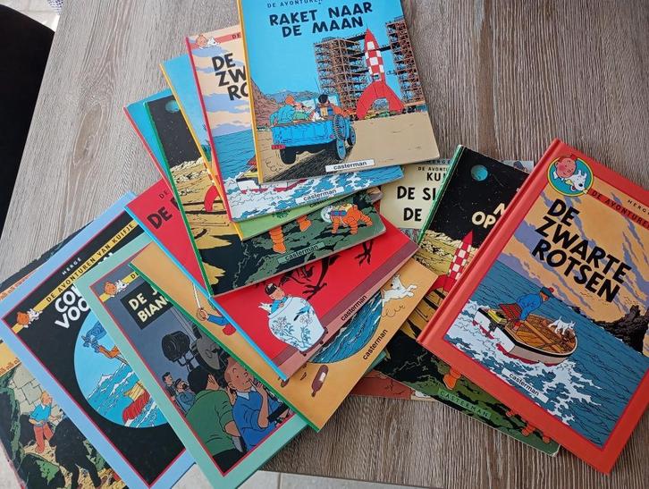 12 Kuifje strips, Boeken, Stripverhalen, Gelezen, Meerdere stripboeken, Ophalen of Verzenden