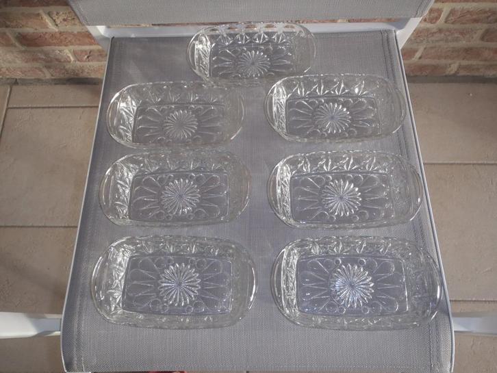 1 set van 7 glazen schalen, Huis en Inrichting, Keuken | Servies, Nieuw, Kom(men), Glas, Ophalen of Verzenden