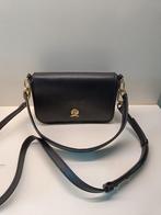 Zwarte lederen handtas Tommy Hilfiger, Enlèvement ou Envoi, Comme neuf, Noir, Sac à main
