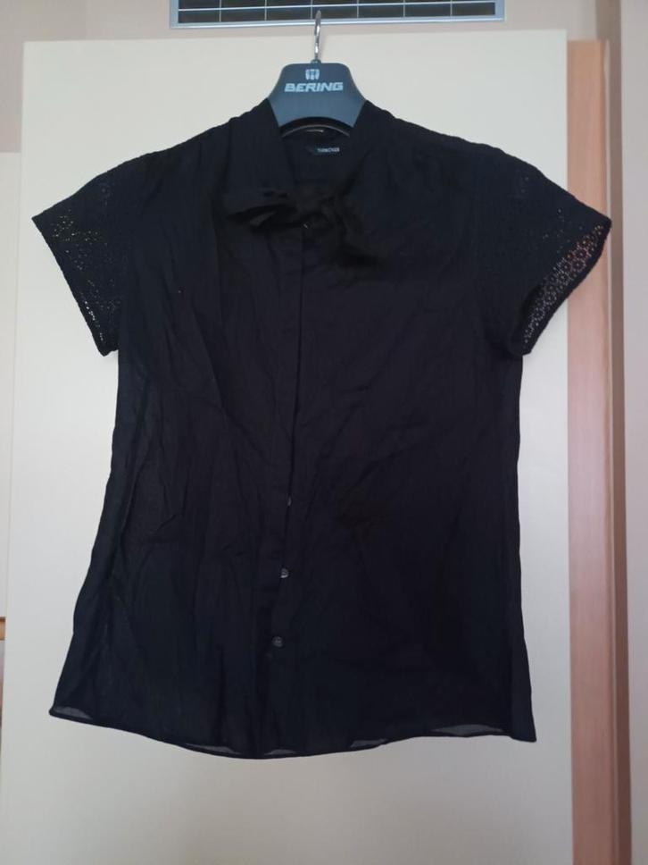 Nieuw bloesje "TURNOVER" e, Kleding | Dames, Blouses en Tunieken, Nieuw, Maat 38/40 (M), Zwart, Ophalen of Verzenden