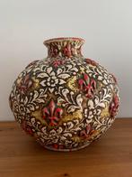 Bolle vaas - meerkleurig geglazuurd aardewerk, Antiek en Kunst, Antiek | Vazen, Ophalen of Verzenden