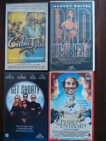 4 x VHS-FILMS samen te koop voor 10,00 €.