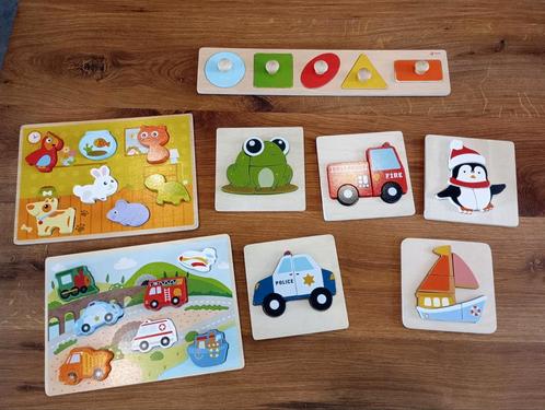 Lot de puzzle et jeux de formes 1er âge, Kinderen en Baby's, Speelgoed | Houten speelgoed, Gebruikt, Ophalen