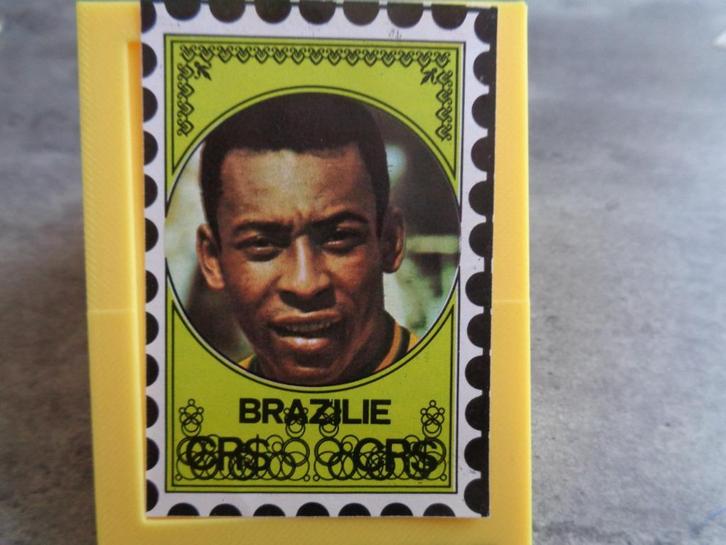 VOETBAL  VANDERHOUT  ED.   WK MEXICO 70 WORLD CUP  PELE enke, Hobby en Vrije tijd, Stickers en Plaatjes, Ophalen of Verzenden