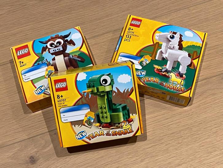 Lego 40417 / 40707 / 40779 - Year of the Ox / Snake / Horse, Enfants & Bébés, Jouets | Duplo & Lego, Neuf, Lego, Enlèvement ou Envoi