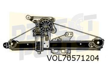 Volvo S60/S80/V70 Raammechaniek Rechts achter (elb. inc. mot beschikbaar voor biedingen