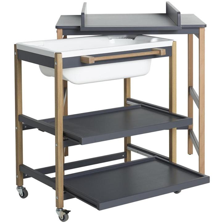 Table à langer + Baignoire Quax blanche, Kinderen en Baby's, Badjes en Verzorging, Gebruikt, Badje, Overige merken, Ophalen