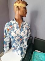 Lot Denim heren shirts lange mouwen  mt M gebloemd gestreept, Ophalen of Verzenden, Zo goed als nieuw, Maat 38/40 (M)
